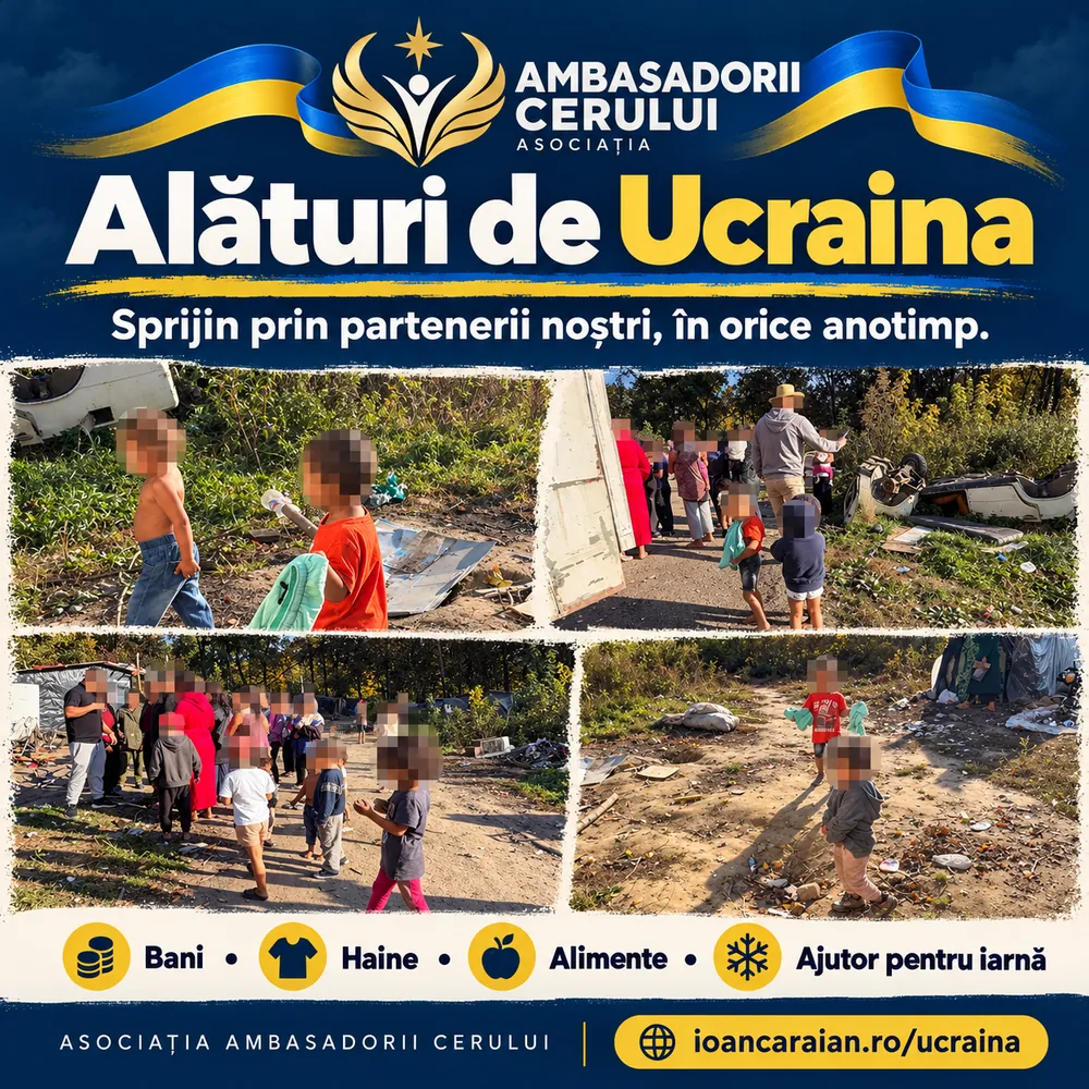Standing with Ukraine campaign poster