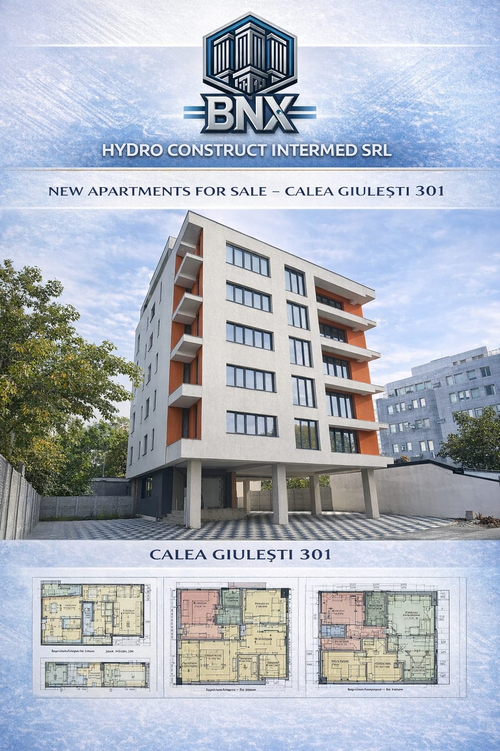 Prezentare BNX: apartamente de vânzare în Calea Giulești 301