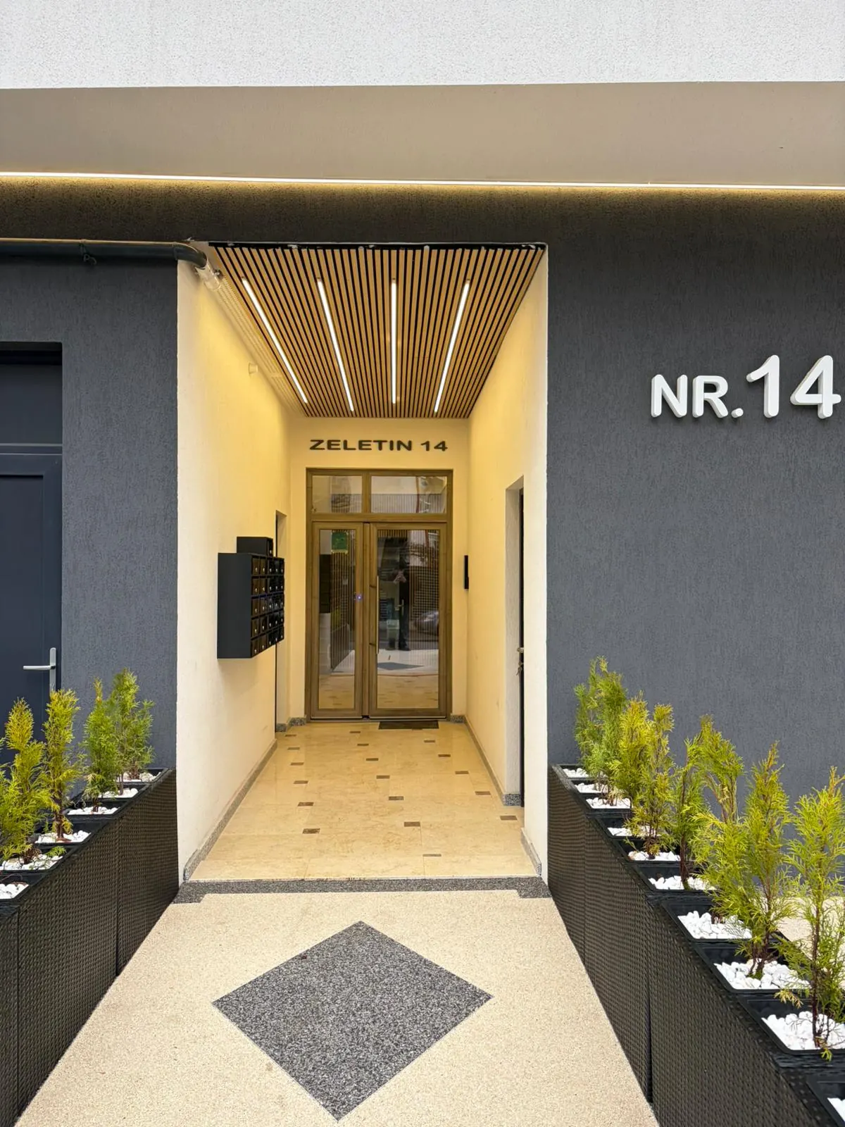 Zeletin Residence, entrance